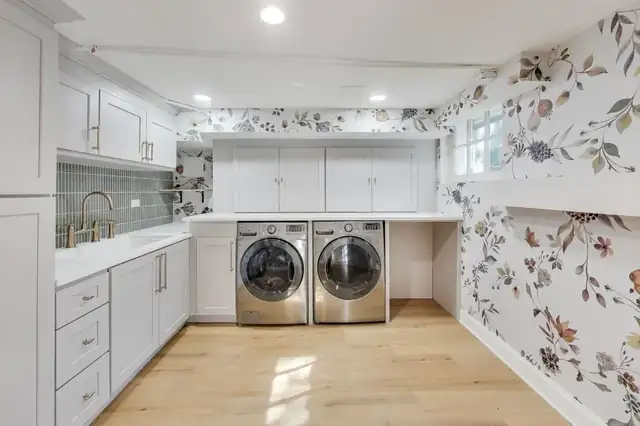 Finished basement remodel in Winnetka on Chicago's North Shore